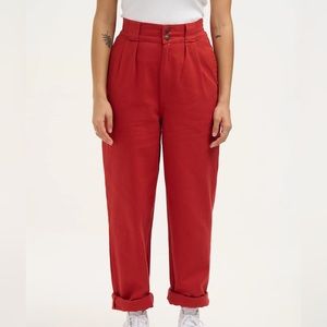 Lucy & Yak Addison pants - red size UK 26 (plus size)